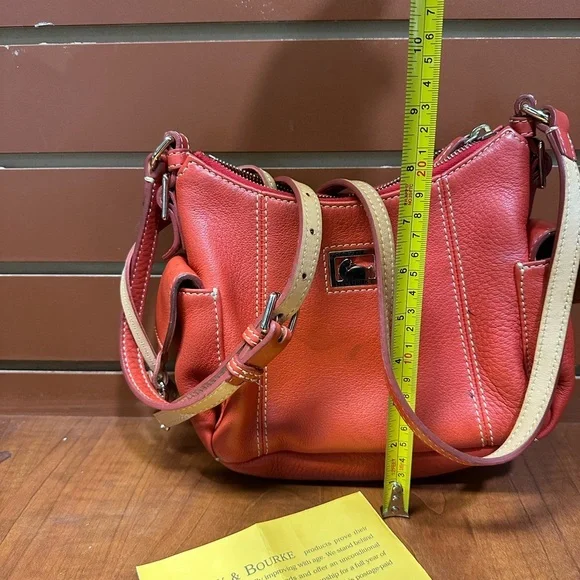 Dooney & Bourke Orange Leather Crossbody Bag - Picture 7 of 9